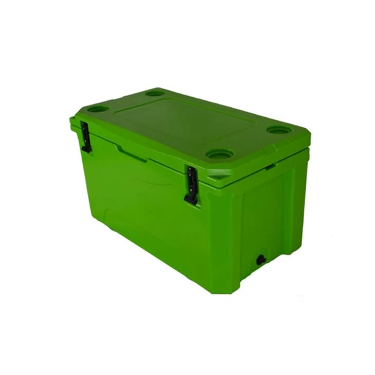 116QT plastik oziq-ovqat baliq ovlash uchun qattiq sovutgich qutisi